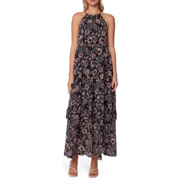 Lost + Wander Eclipse of the Heart Floral Tiered Maxi Dress Small NWT - Picture 2 of 6